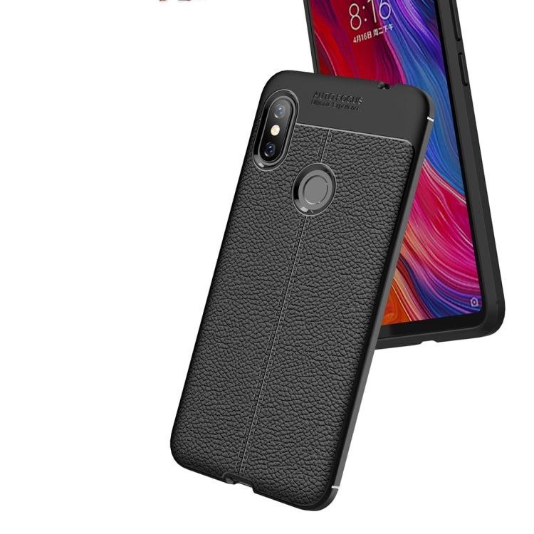 Litchi Texture TPU Shockproof Case for Xiaomi Redmi Note 6