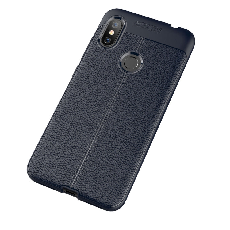 Litchi Texture TPU Shockproof Case for Xiaomi Redmi Note 6