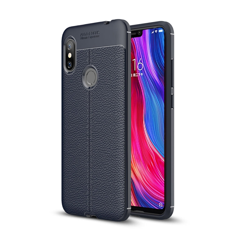 Litchi Texture TPU Shockproof Case for Xiaomi Redmi Note 6