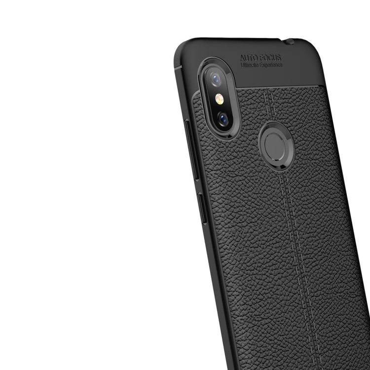 Litchi Texture TPU Shockproof Case for Xiaomi Redmi Note 6