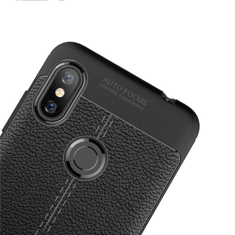 Litchi Texture TPU Shockproof Case for Xiaomi Redmi Note 6