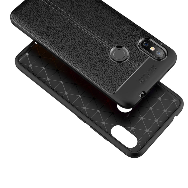 Litchi Texture TPU Shockproof Case for Xiaomi Redmi Note 6