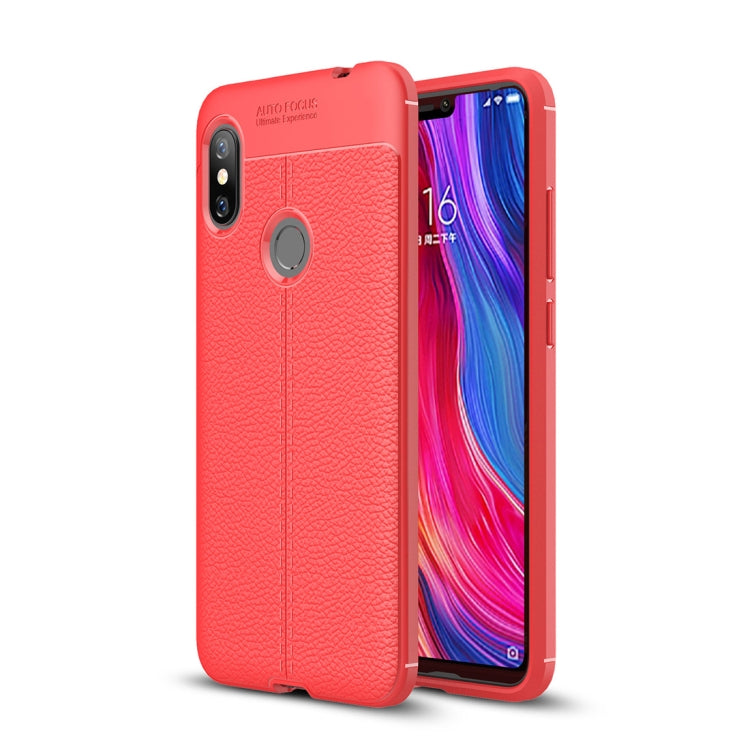 Litchi Texture TPU Shockproof Case for Xiaomi Redmi Note 6