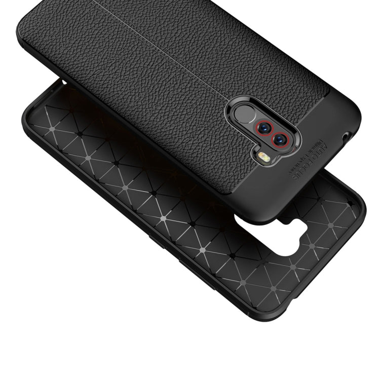 Litchi Texture TPU Shockproof Case for Xiaomi Pocophone F1
