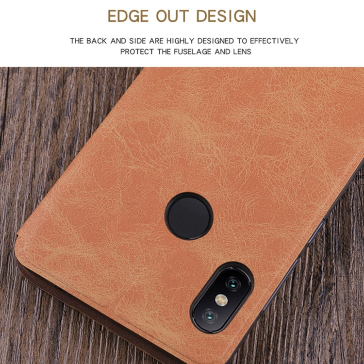 MOFI Crazy Horse Texture Horizontal Flip PU Leather Case for Xiaomi Mi 8, with Holder & Card Slot