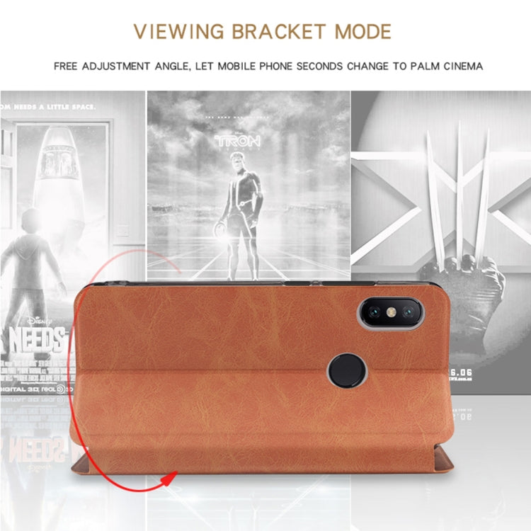 MOFI Crazy Horse Texture Horizontal Flip PU Leather Case for Xiaomi Mi 8, with Holder & Card Slot