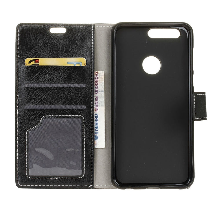 Retro Crazy Horse Texture Horizontal Flip Leather Case for Xiaomi Mi 8 Lite, with Holder & Card Slots & Wallet & Photo Frame