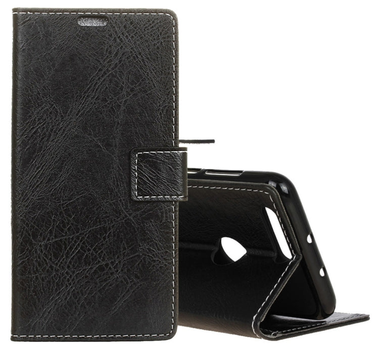 Retro Crazy Horse Texture Horizontal Flip Leather Case for Xiaomi Mi 8 Lite, with Holder & Card Slots & Wallet & Photo Frame