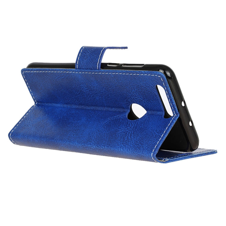 Retro Crazy Horse Texture Horizontal Flip Leather Case for Xiaomi Mi 8 Lite, with Holder & Card Slots & Wallet & Photo Frame