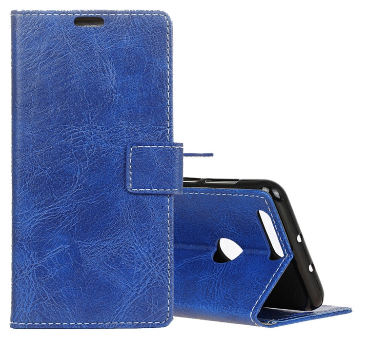 Retro Crazy Horse Texture Horizontal Flip Leather Case for Xiaomi Mi 8 Lite, with Holder & Card Slots & Wallet & Photo Frame