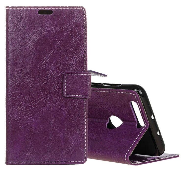 Retro Crazy Horse Texture Horizontal Flip Leather Case for Xiaomi Mi 8 Lite, with Holder & Card Slots & Wallet & Photo Frame