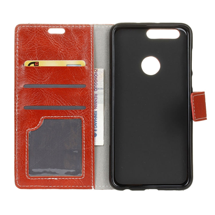 Retro Crazy Horse Texture Horizontal Flip Leather Case for Xiaomi Mi 8 Lite, with Holder & Card Slots & Wallet & Photo Frame