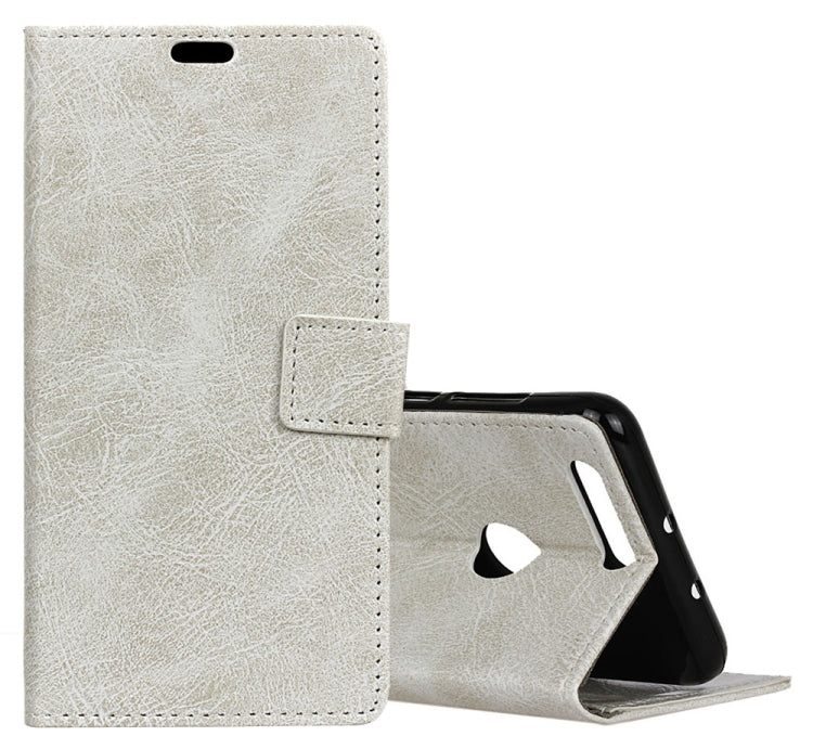 Retro Crazy Horse Texture Horizontal Flip Leather Case for Xiaomi Mi 8 Lite, with Holder & Card Slots & Wallet & Photo Frame