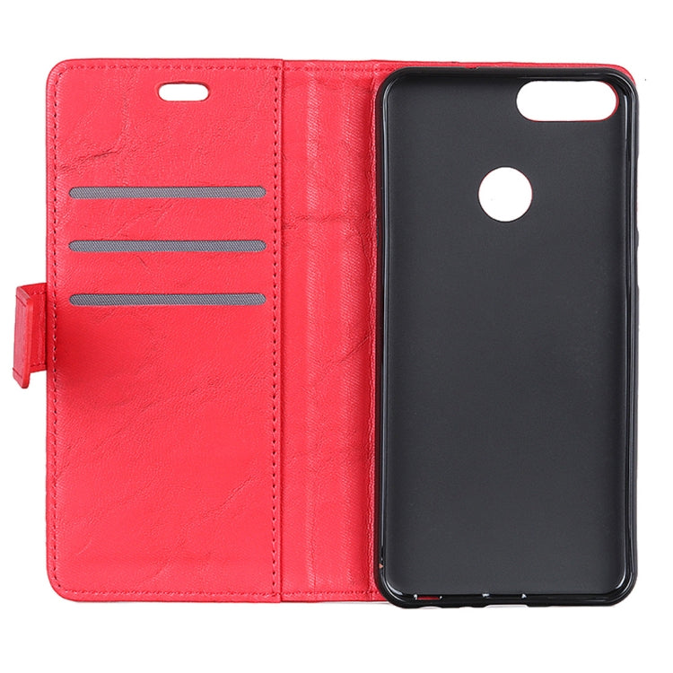 Copper Buckle Retro Crazy Horse Texture Horizontal Flip Leather Case for Xiaomi Mi 8 Lite, with Holder & Card Slots & Wallet