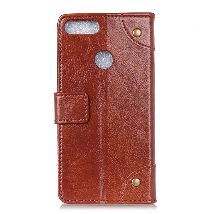 Copper Buckle Nappa Texture Horizontal Flip Leather Case for Xiaomi Mi 8 Lite, with Holder & Card Slots & Wallet