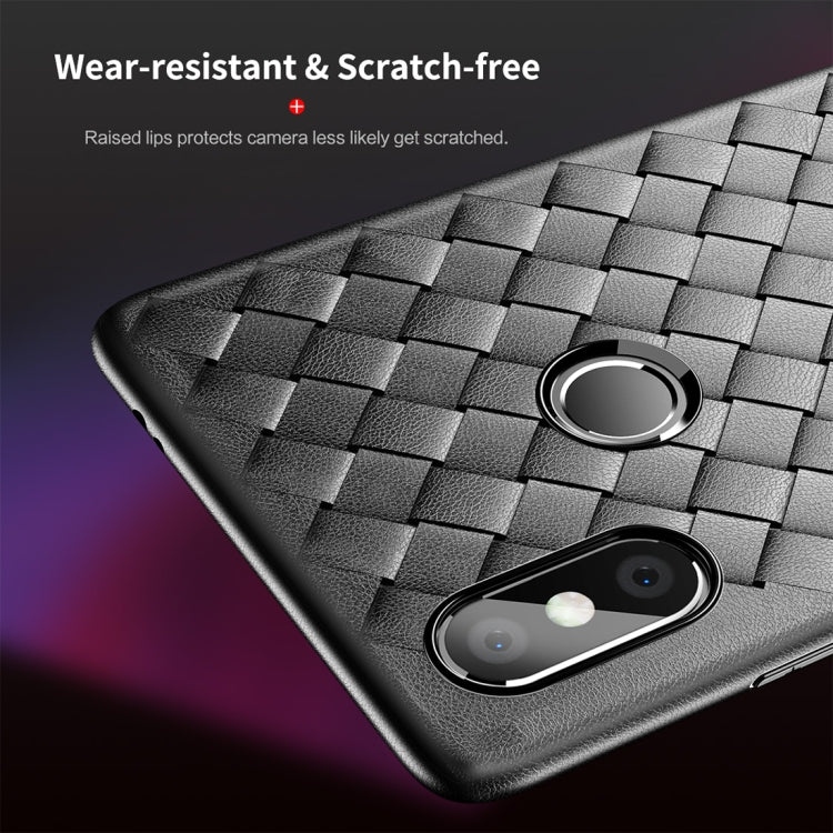 ROCK Slim Weave Style TPU Soft Case for Xiaomi Mi 8 SE (Black)