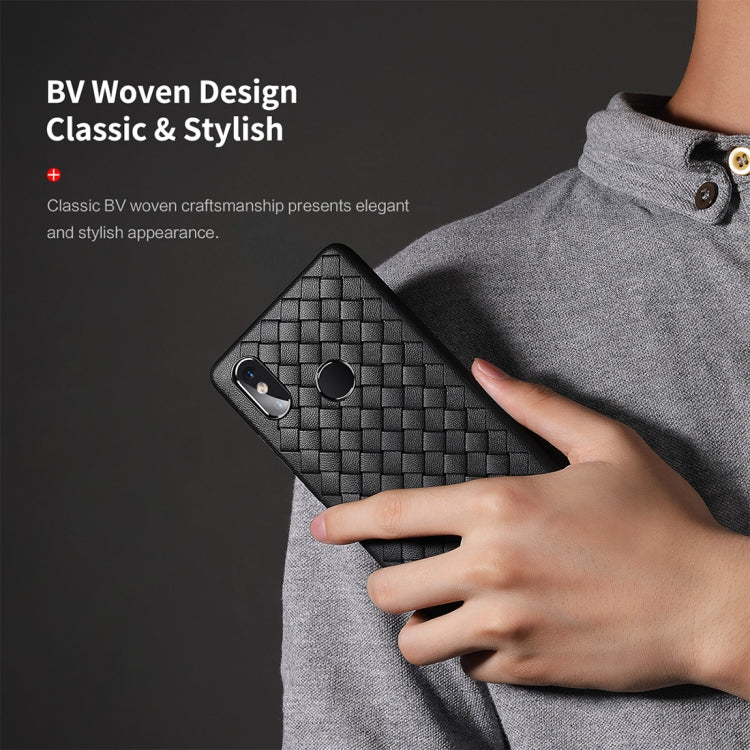 ROCK Slim Weave Style TPU Soft Case for Xiaomi Mi 8 SE (Black)