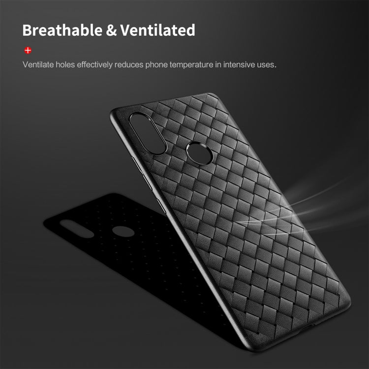 ROCK Slim Weave Style TPU Soft Case for Xiaomi Mi 8 SE (Black)