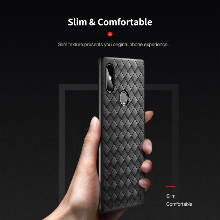 ROCK Slim Weave Style TPU Soft Case for Xiaomi Mi 8 SE (Black)
