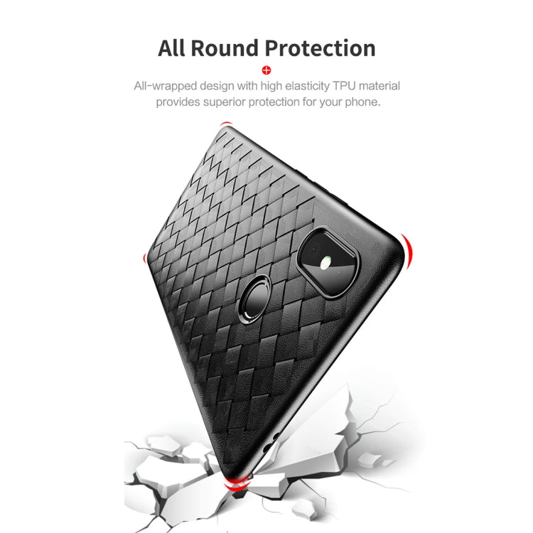 ROCK Slim Weave Style TPU Soft Case for Xiaomi Mi 8 SE (Black)