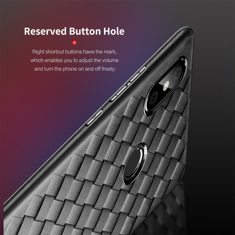 ROCK Slim Weave Style TPU Soft Case for Xiaomi Mi 8 SE (Black)