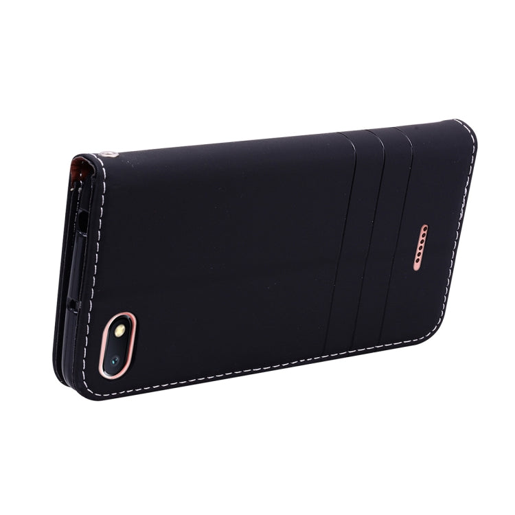Fashion Magnet Horizontal Flip Leather Case for Xiaomi Redmi 6A, with Holder & Card Slots & Wallet