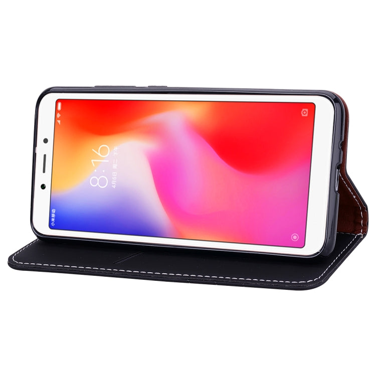 Fashion Magnet Horizontal Flip Leather Case for Xiaomi Redmi 6A, with Holder & Card Slots & Wallet