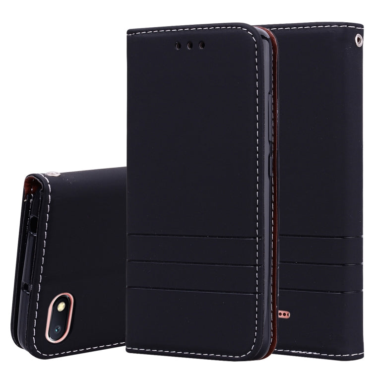 Fashion Magnet Horizontal Flip Leather Case for Xiaomi Redmi 6A, with Holder & Card Slots & Wallet