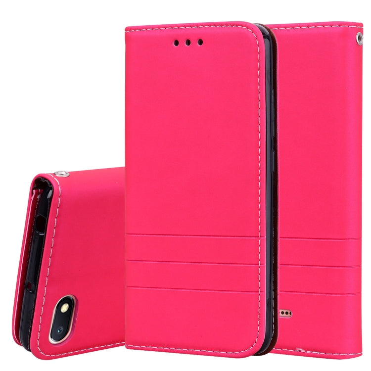 Fashion Magnet Horizontal Flip Leather Case for Xiaomi Redmi 6A, with Holder & Card Slots & Wallet