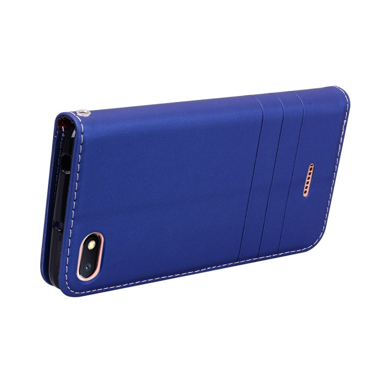 Fashion Magnet Horizontal Flip Leather Case for Xiaomi Redmi 6A, with Holder & Card Slots & Wallet