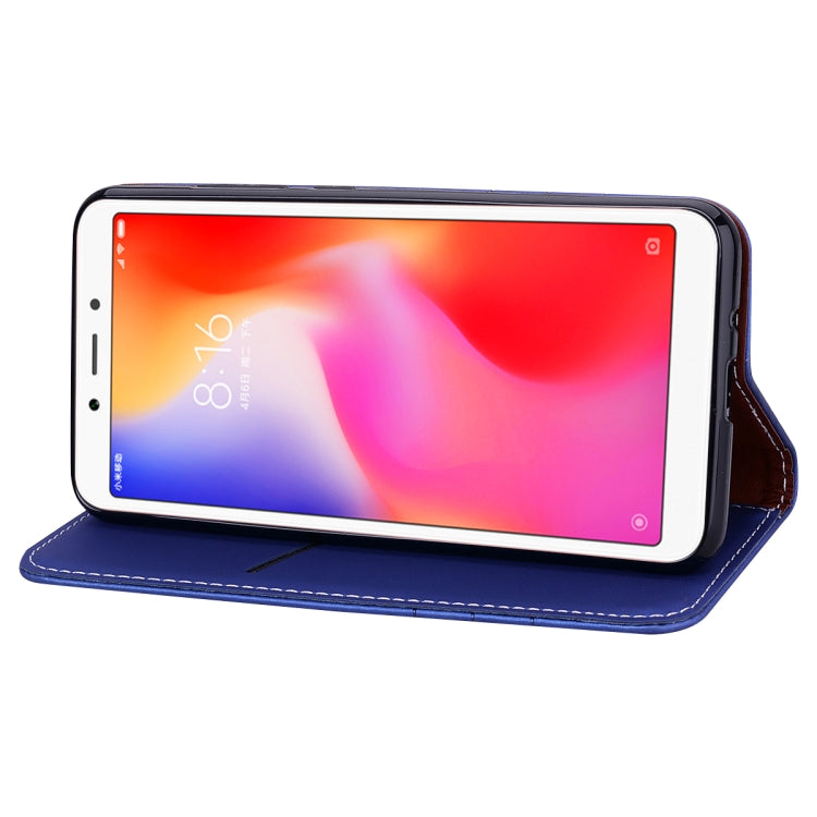 Fashion Magnet Horizontal Flip Leather Case for Xiaomi Redmi 6A, with Holder & Card Slots & Wallet