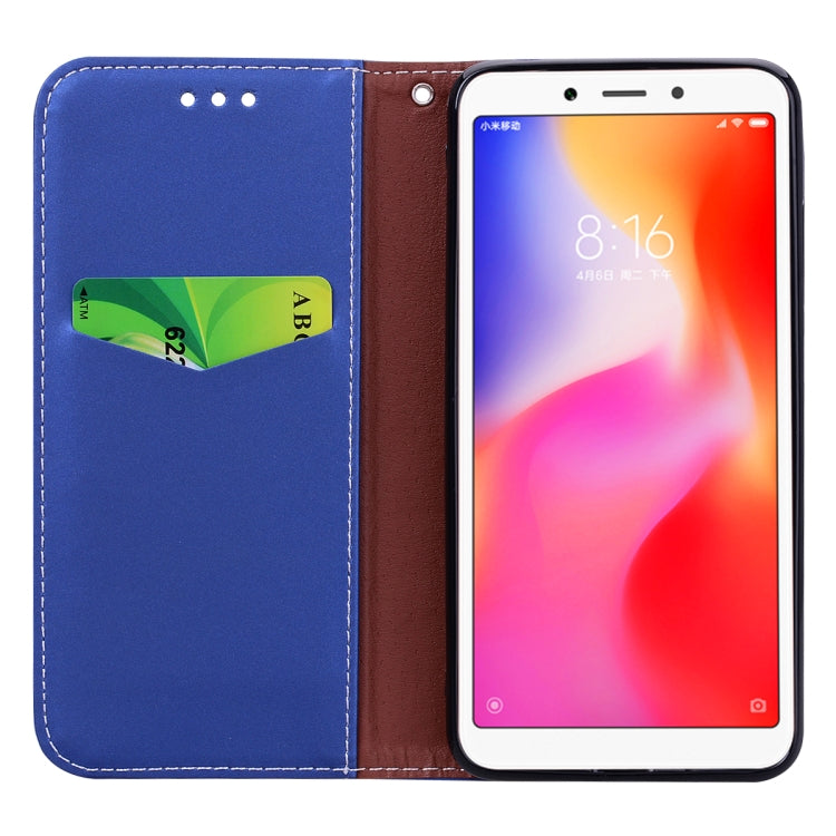 Fashion Magnet Horizontal Flip Leather Case for Xiaomi Redmi 6A, with Holder & Card Slots & Wallet