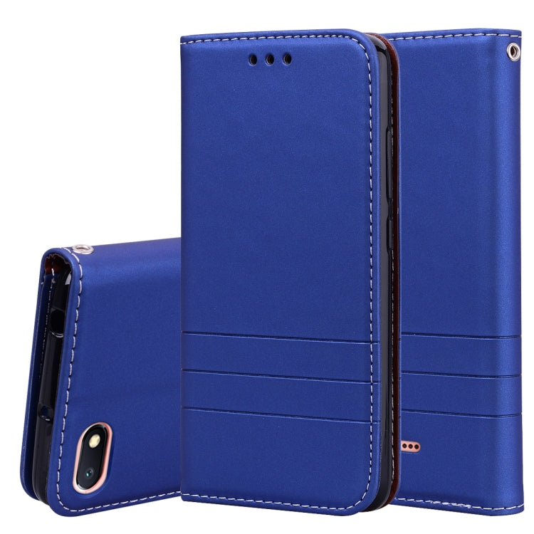 Fashion Magnet Horizontal Flip Leather Case for Xiaomi Redmi 6A, with Holder & Card Slots & Wallet