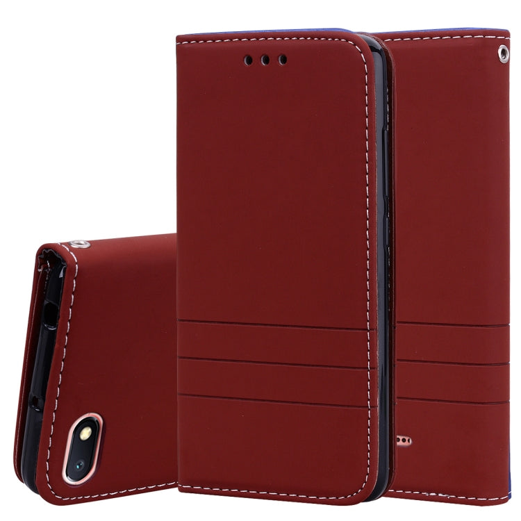 Fashion Magnet Horizontal Flip Leather Case for Xiaomi Redmi 6A, with Holder & Card Slots & Wallet