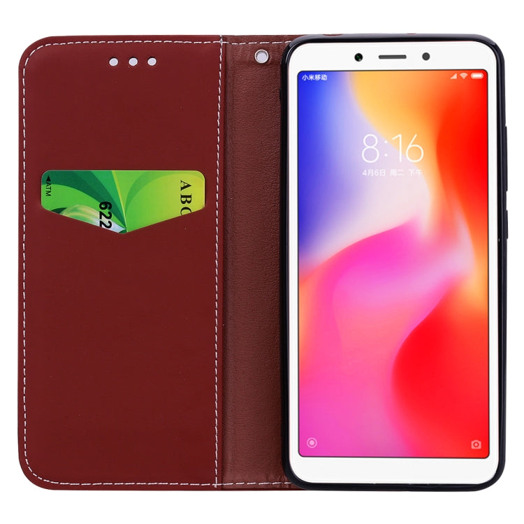 Fashion Magnet Horizontal Flip Leather Case for Xiaomi Redmi 6A, with Holder & Card Slots & Wallet