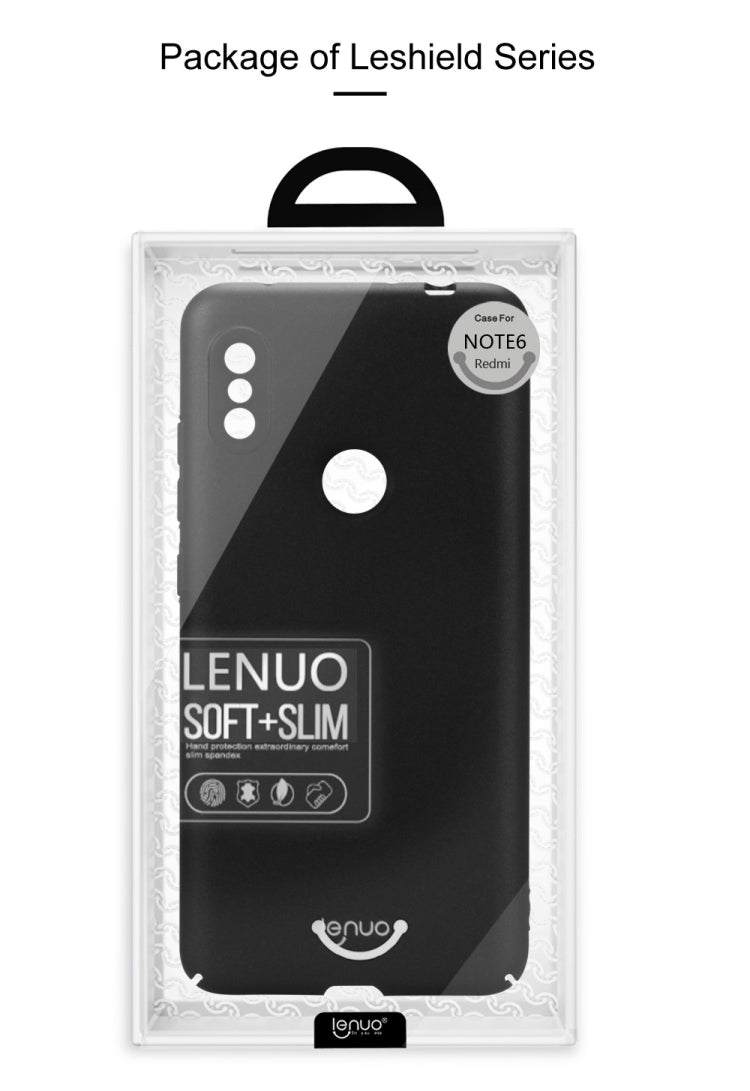 lenuo Leshield Series Ultra-thin PC Case for Xiaomi Redmi Note 6 (Black)