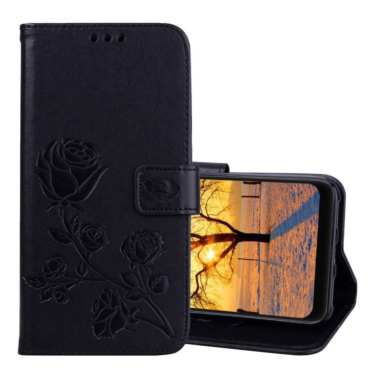 Rose Embossed Horizontal Flip PU Leather Case for Xiaomi Pocophone F1 , with Holder & Card Slots & Wallet