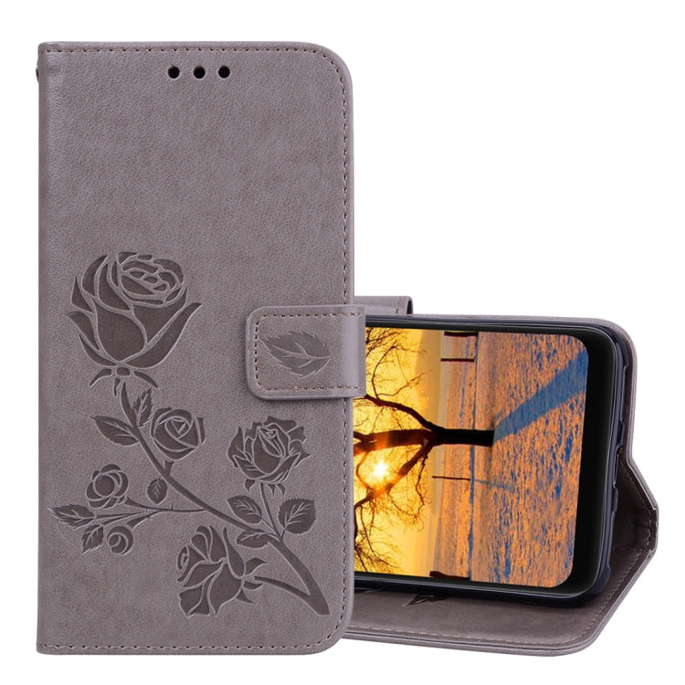 Rose Embossed Horizontal Flip PU Leather Case for Xiaomi Pocophone F1 , with Holder & Card Slots & Wallet