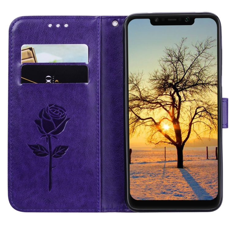 Rose Embossed Horizontal Flip PU Leather Case for Xiaomi Pocophone F1 , with Holder & Card Slots & Wallet