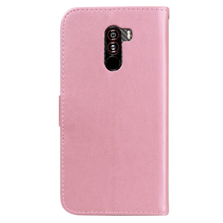 Rose Embossed Horizontal Flip PU Leather Case for Xiaomi Pocophone F1 , with Holder & Card Slots & Wallet