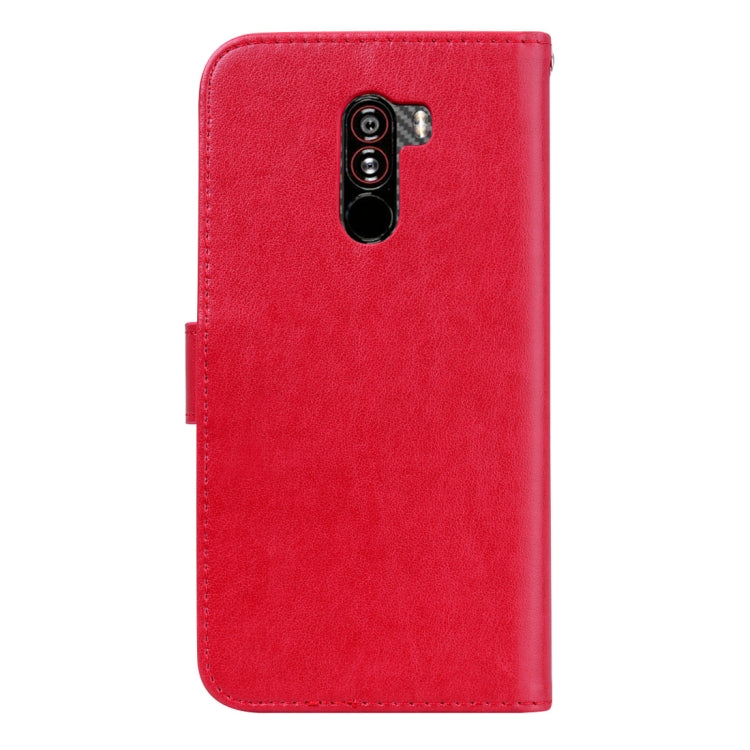 Rose Embossed Horizontal Flip PU Leather Case for Xiaomi Pocophone F1 , with Holder & Card Slots & Wallet