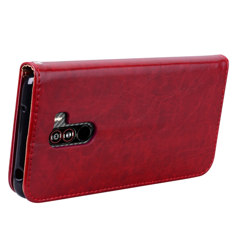 Business Style Oil Wax Texture Horizontal Flip Leather Case for Xiaomi Pocophone F1 , with Holder & Card Slots & Wallet