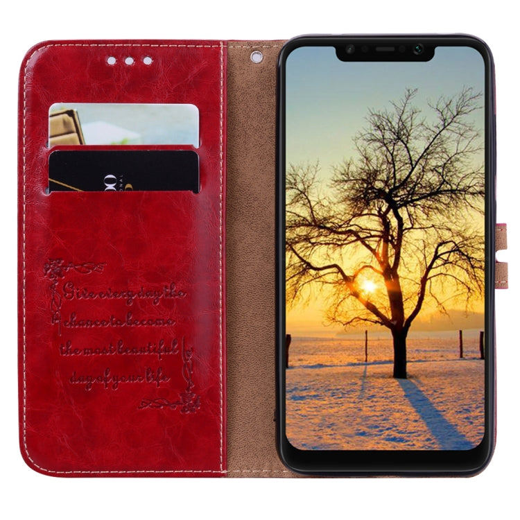 Business Style Oil Wax Texture Horizontal Flip Leather Case for Xiaomi Pocophone F1 , with Holder & Card Slots & Wallet