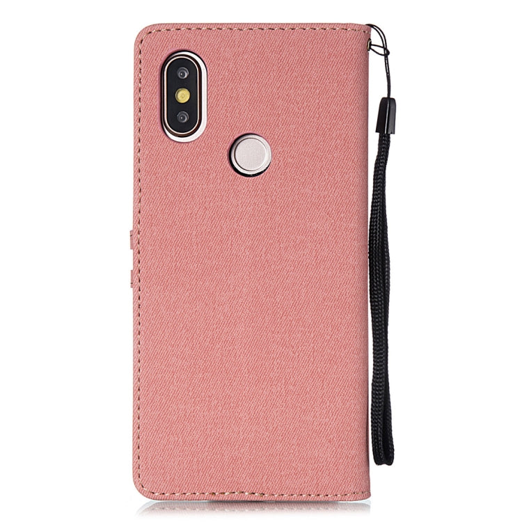 Splicing Embossed Female Style Horizontal Flip Leather Case for Xiaomi Mi 6X / A2 , with Holder & Card Slots & Wallet & Lanyard