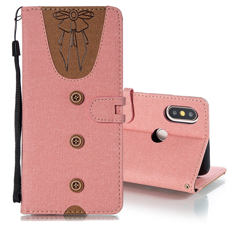 Splicing Embossed Female Style Horizontal Flip Leather Case for Xiaomi Mi 6X / A2 , with Holder & Card Slots & Wallet & Lanyard