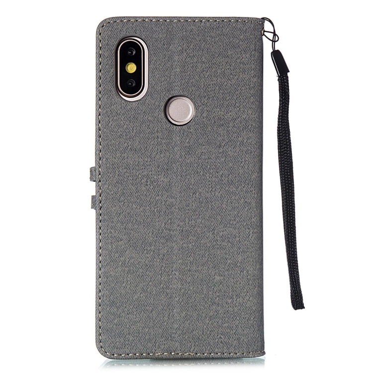 Splicing Embossed Female Style Horizontal Flip Leather Case for Xiaomi Mi 6X / A2 , with Holder & Card Slots & Wallet & Lanyard
