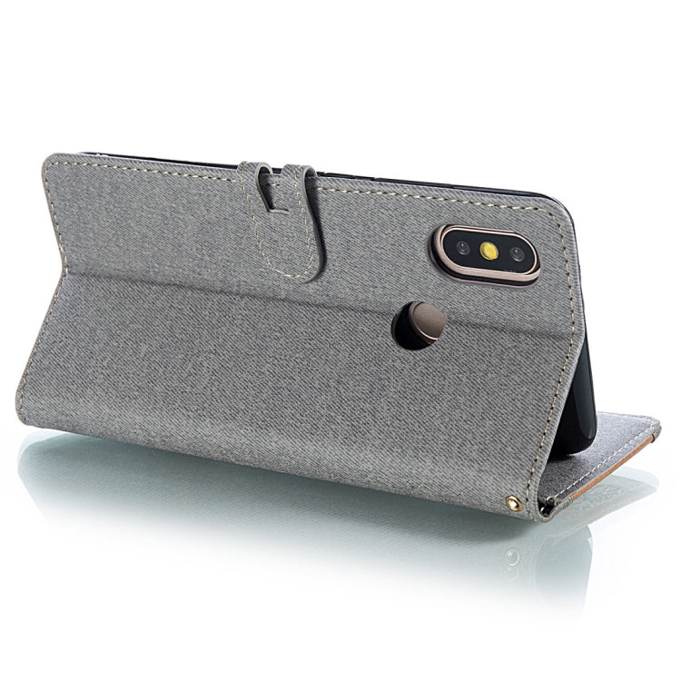 Splicing Embossed Female Style Horizontal Flip Leather Case for Xiaomi Mi 6X / A2 , with Holder & Card Slots & Wallet & Lanyard