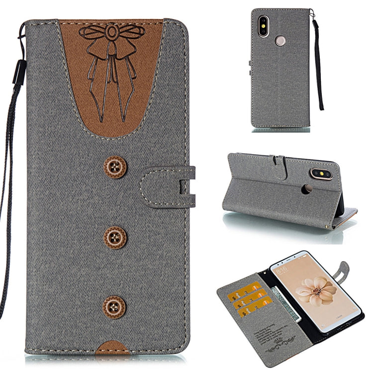 Splicing Embossed Female Style Horizontal Flip Leather Case for Xiaomi Mi 6X / A2 , with Holder & Card Slots & Wallet & Lanyard