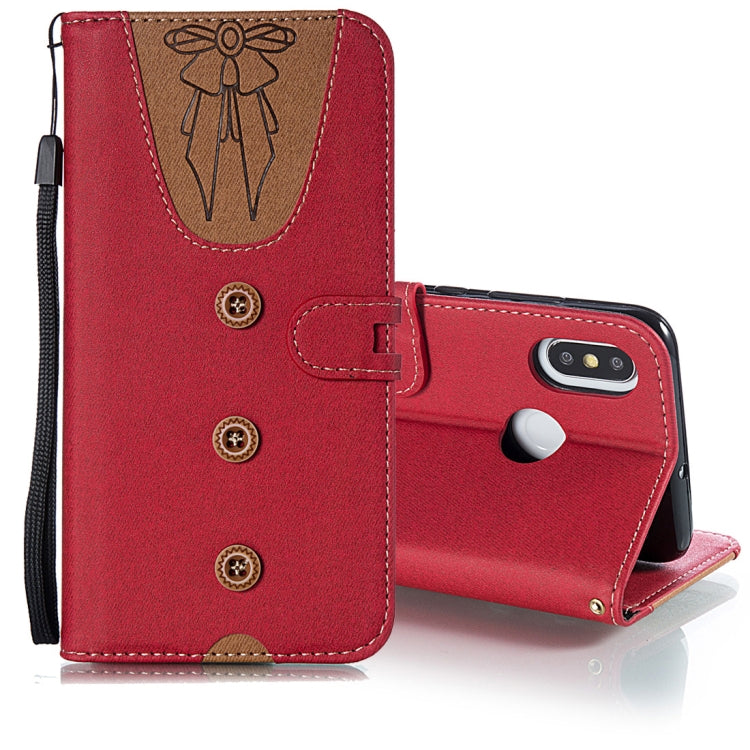 Splicing Embossed Female Style Horizontal Flip Leather Case for Xiaomi Mi 8, with Holder & Card Slots & Wallet & Lanyard