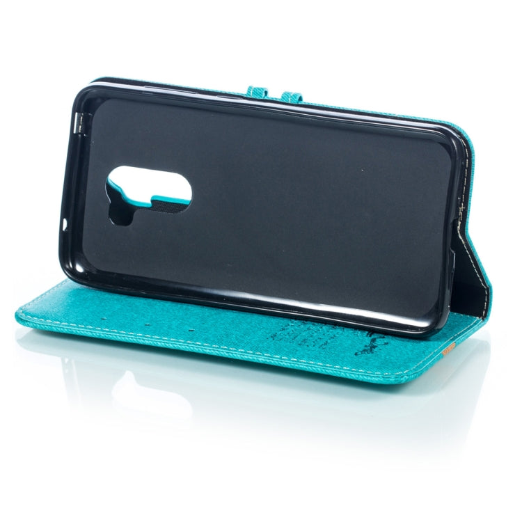 Splicing Embossed Male Style Horizontal Flip Leather Case for Xiaomi Pocophone F1, with Holder & Card Slots & Wallet & Lanyard